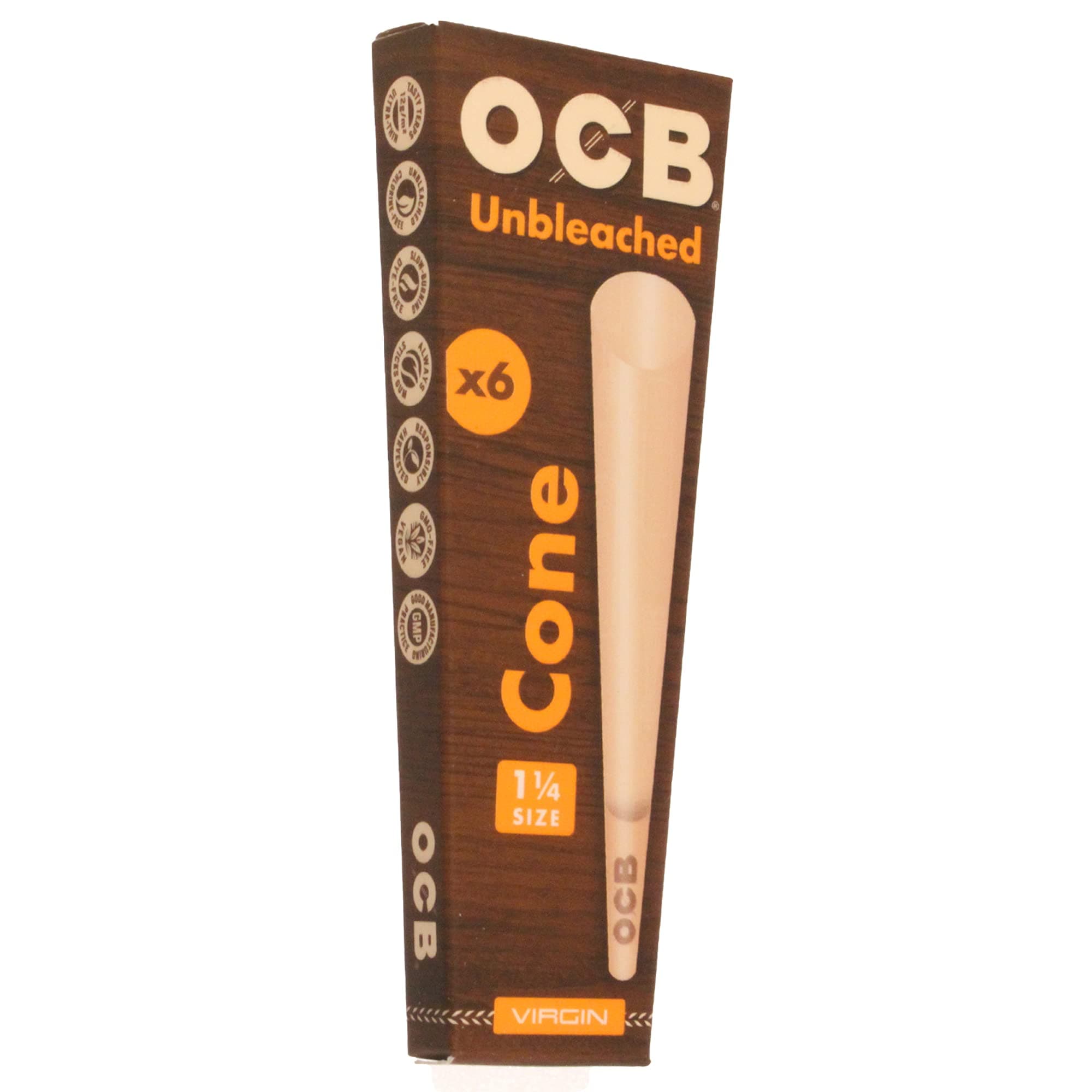 Unbleached Virgin Cones 1 1/4 6pk