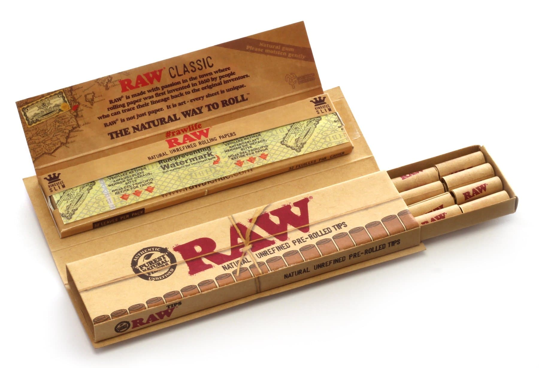 Organic Hemp Connoisseur King Size Papers & Tips