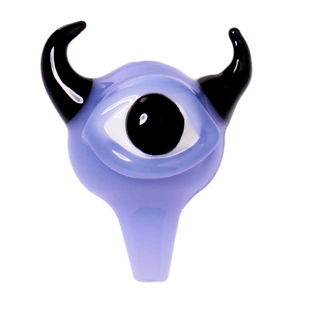 Monster Eye Carb Cap - Milky Blue/Black