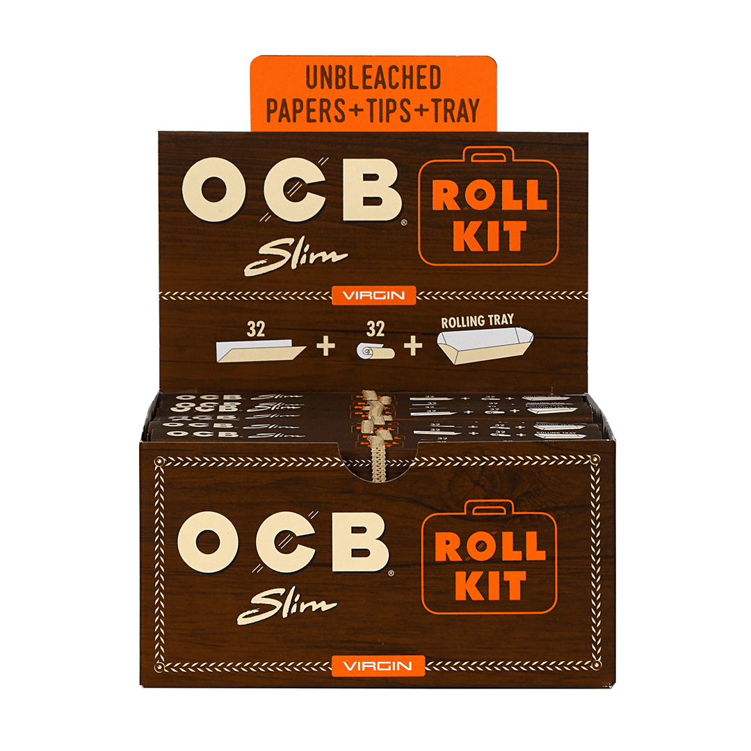 OCB Virgin Rolling Papers 1 1/4 Roll Kit
