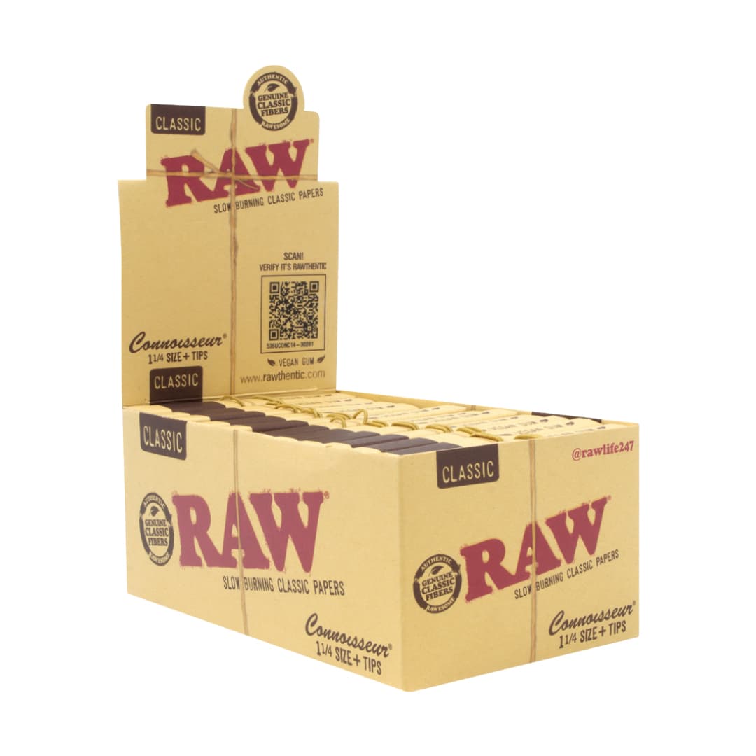 Raw 1 1/4 Connoisseur w/Tips