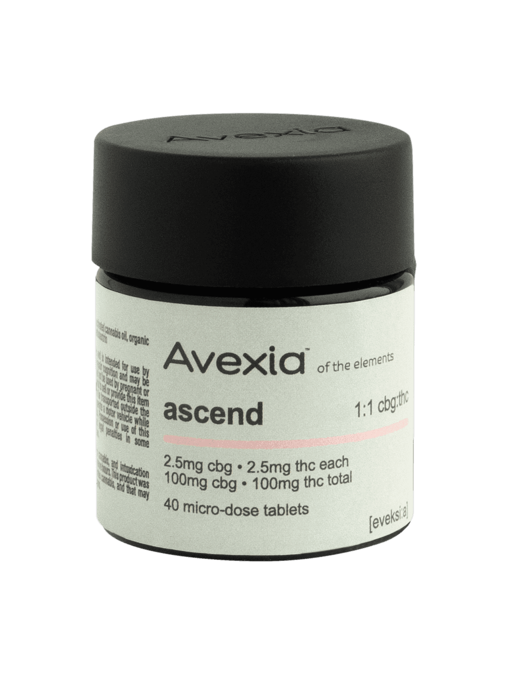 Avexia Ascend Tablets CBG:THC 1:1 40pk