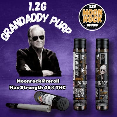 Grandaddy Purp Berry 1.2g Moonrock Infused Preroll