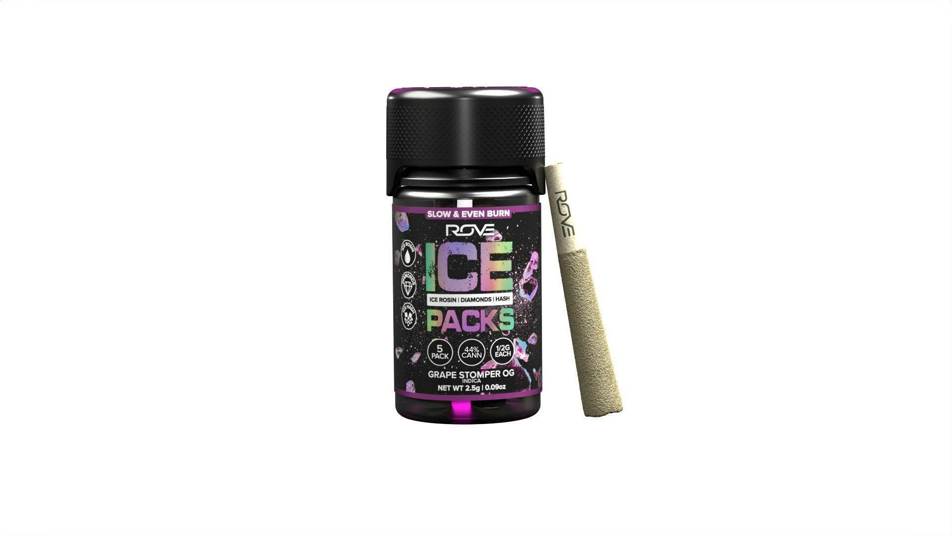 Grape Stomper 5pk/2.5g Infused Ice Pack Prerolls