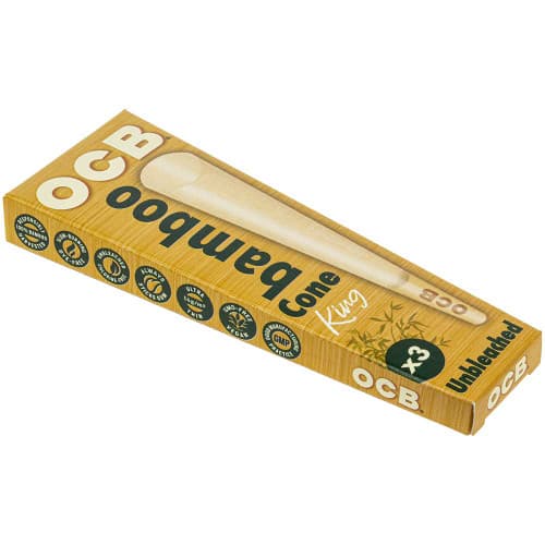 OCB Bamboo Unbleached Cones King Size Slim