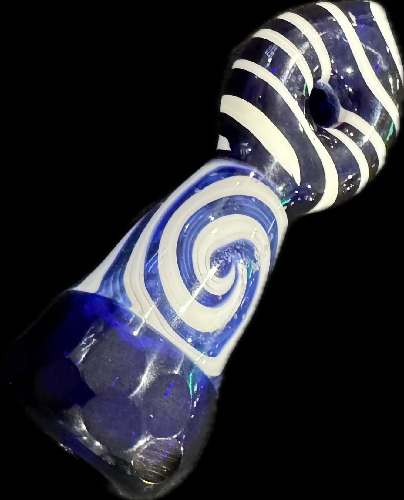 Glass Chillum with Necklace Hole