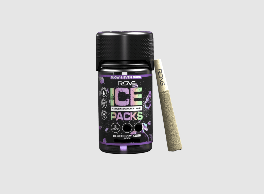 Blueberry Kush 5pk/3g Infused Ice Pack Prerolls