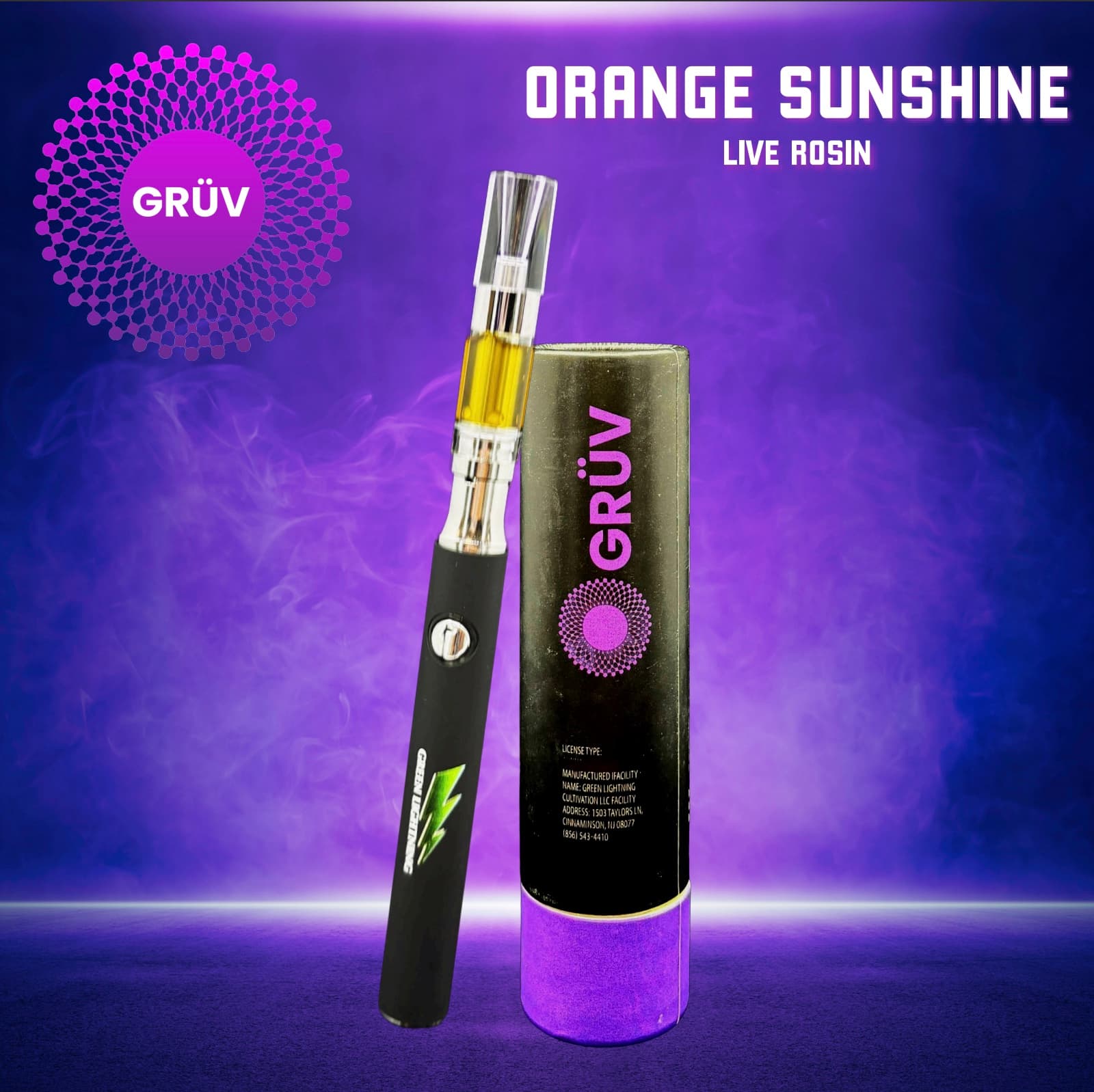 Orange Sunshine Live Rosin 0.5g AIO