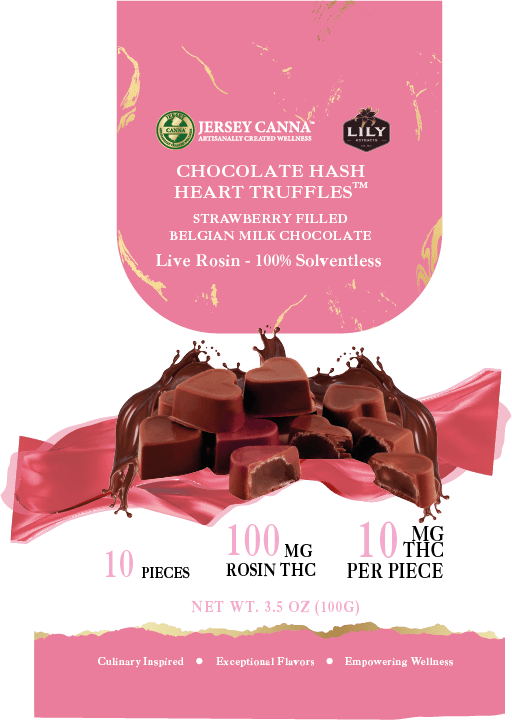 Chocolate Hash Heart Truffles