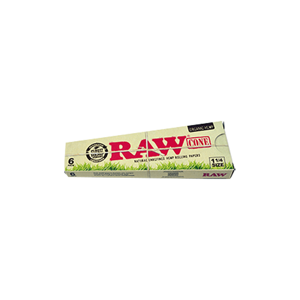 Raw Organic Cones 1 1/4 6pk
