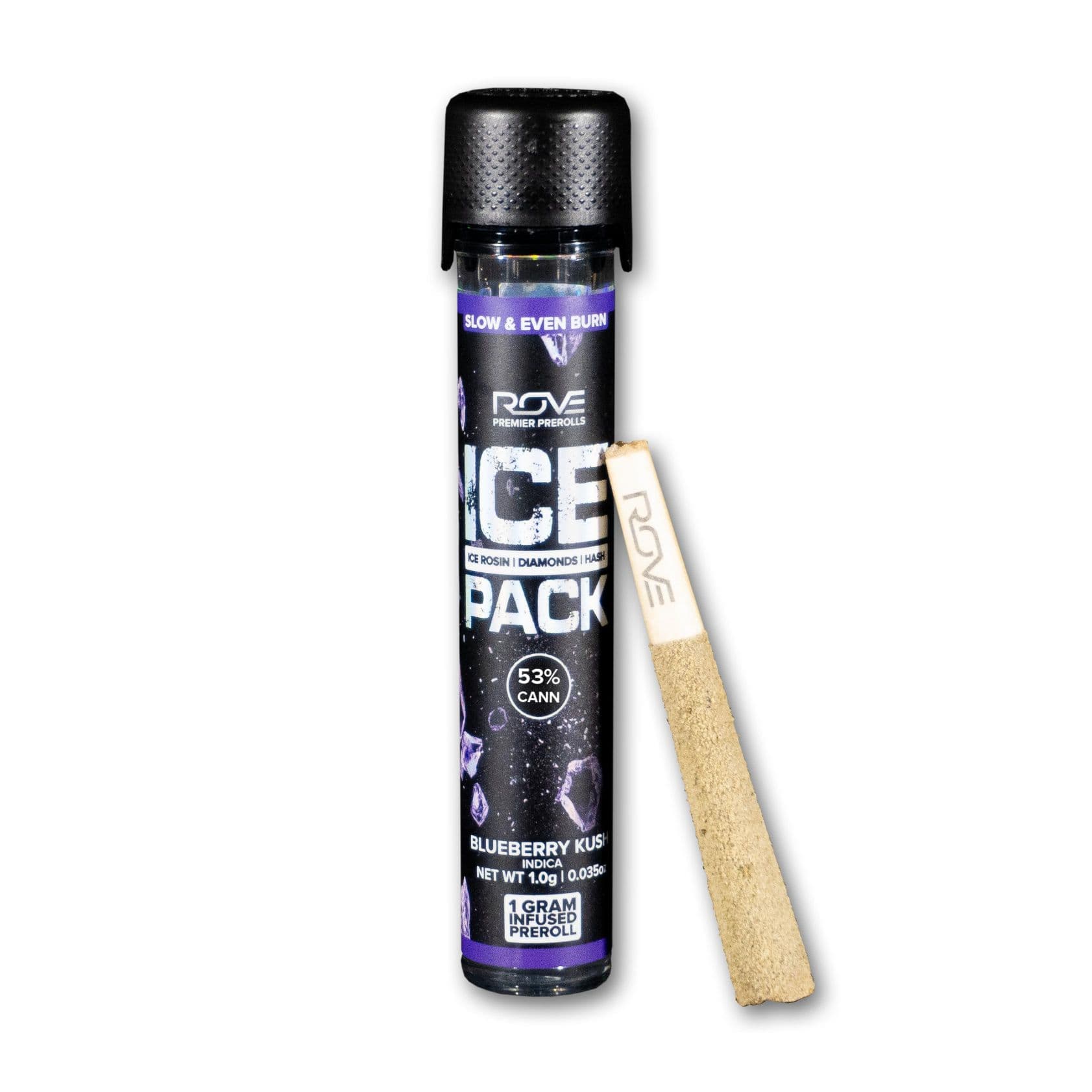Blueberry Kush 1g Infused Ice Pack Preroll