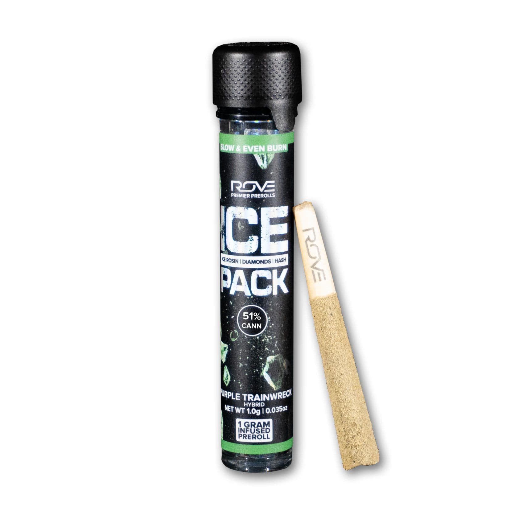 Purple Trainwreck 1g Infused Ice Pack Preroll
