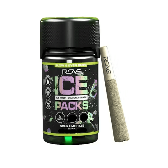 Sour Lime Haze 5pk/3g Infused Ice Pack Prerolls