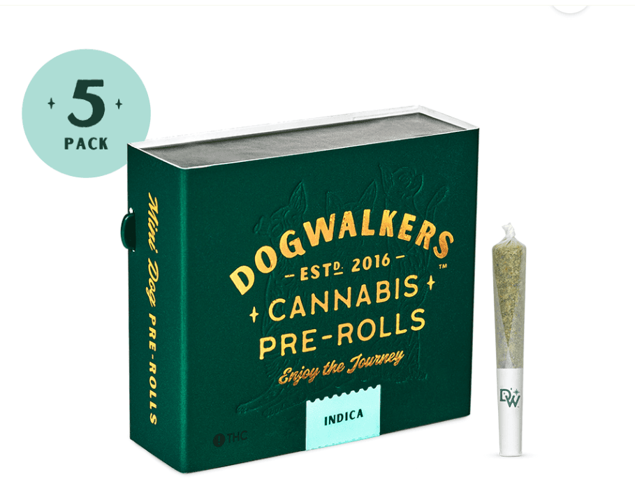 Animal Face (Sit) Mini Dogs 5pk/1.75g Pre Rolls