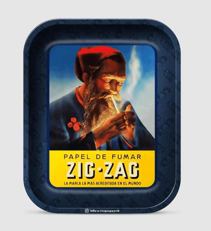 Zig Zag Vintage Rolling Tray Large