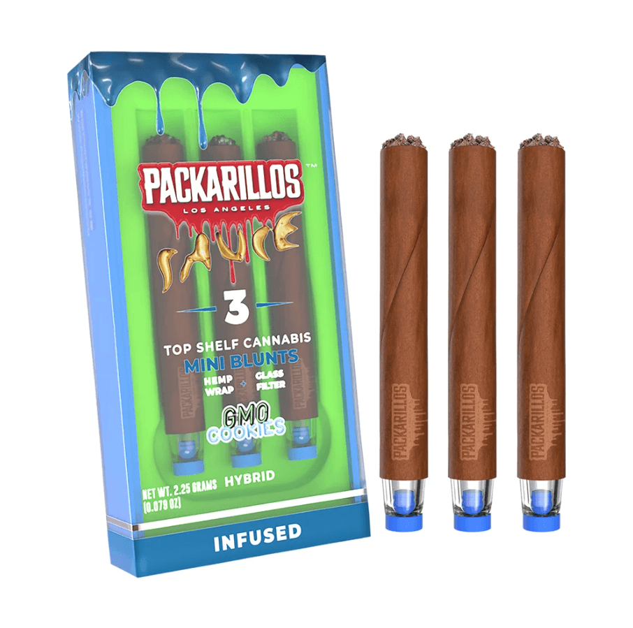 GMO Cookies 3pk/2.25g Infused Blunts