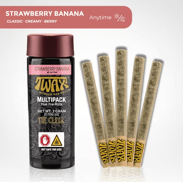 Strawberry Banana 5pk/3g Infused Prerolls