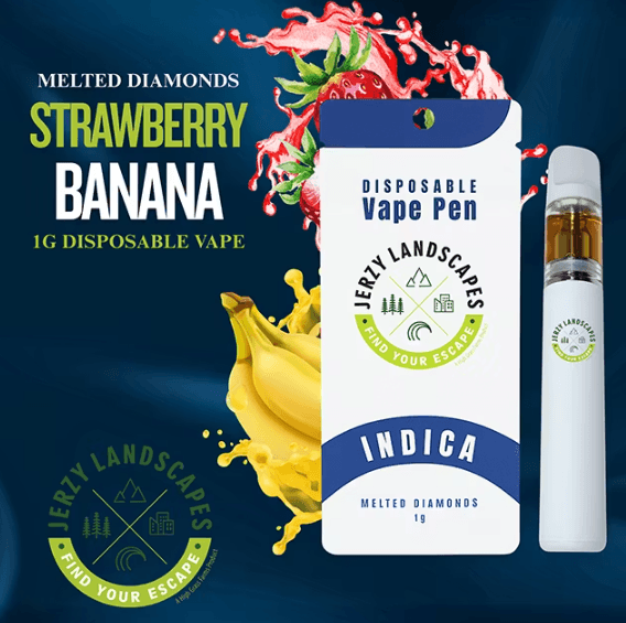 Strawberry Banana 1g Melted Diamonds AIO