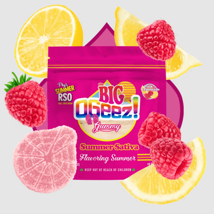 The BIG OGeez! Peg's Pink Lemonade RSO Edibles