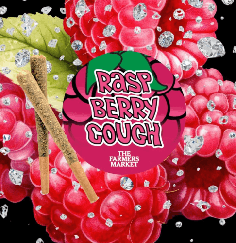 Raspberry Cough Diamond Infused 2pk/1.5g Prerolls