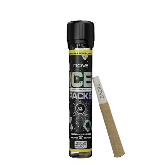 Super Sour Diesel 1g Infused Ice Pack Preroll