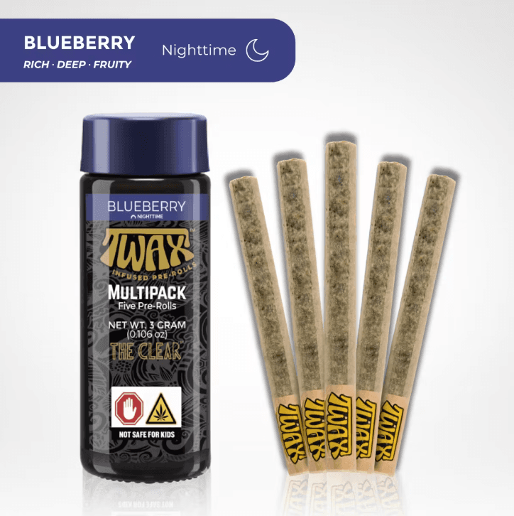 Blueberry 5pk/3g Infused Prerolls