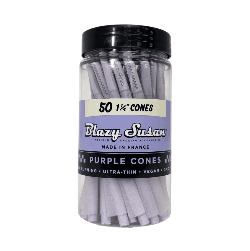 Purple Paper Cones - 1 1/4" 50pk