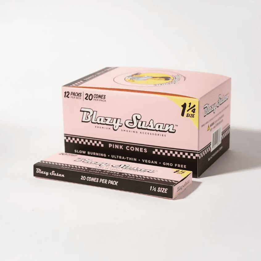Pink Paper Cones - 1 1/4" 20pk