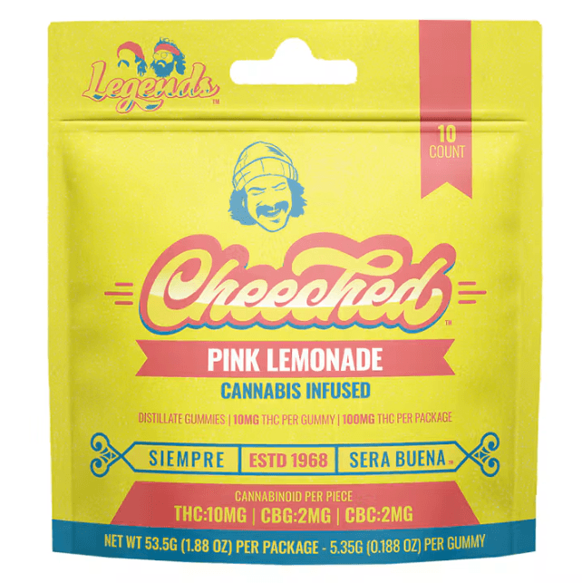 Cheeched: Pink Lemonade 5:1:1 THC:CBC:CBG Edibles