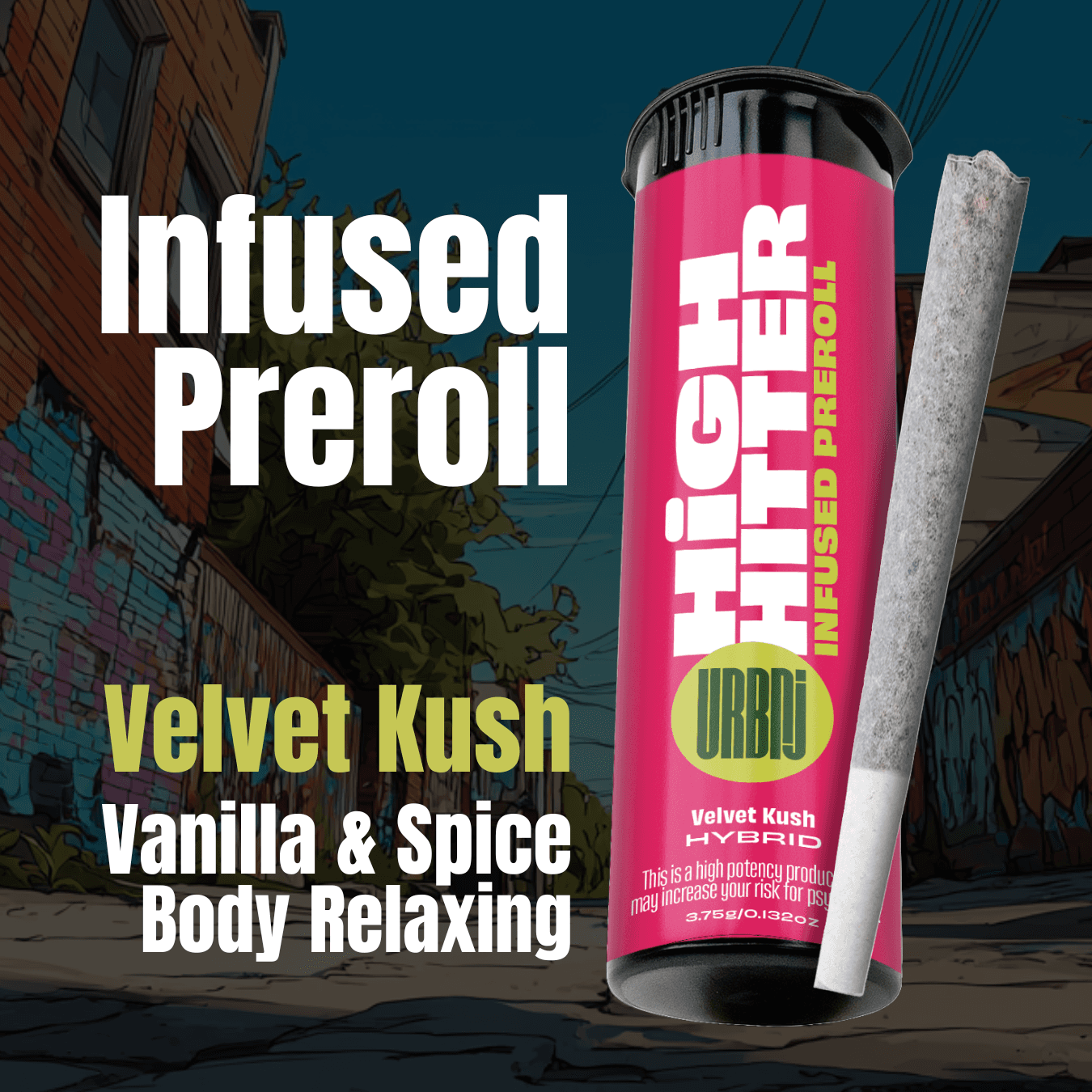 Velvet Kush 5pk/3.5g Infused Prerolls