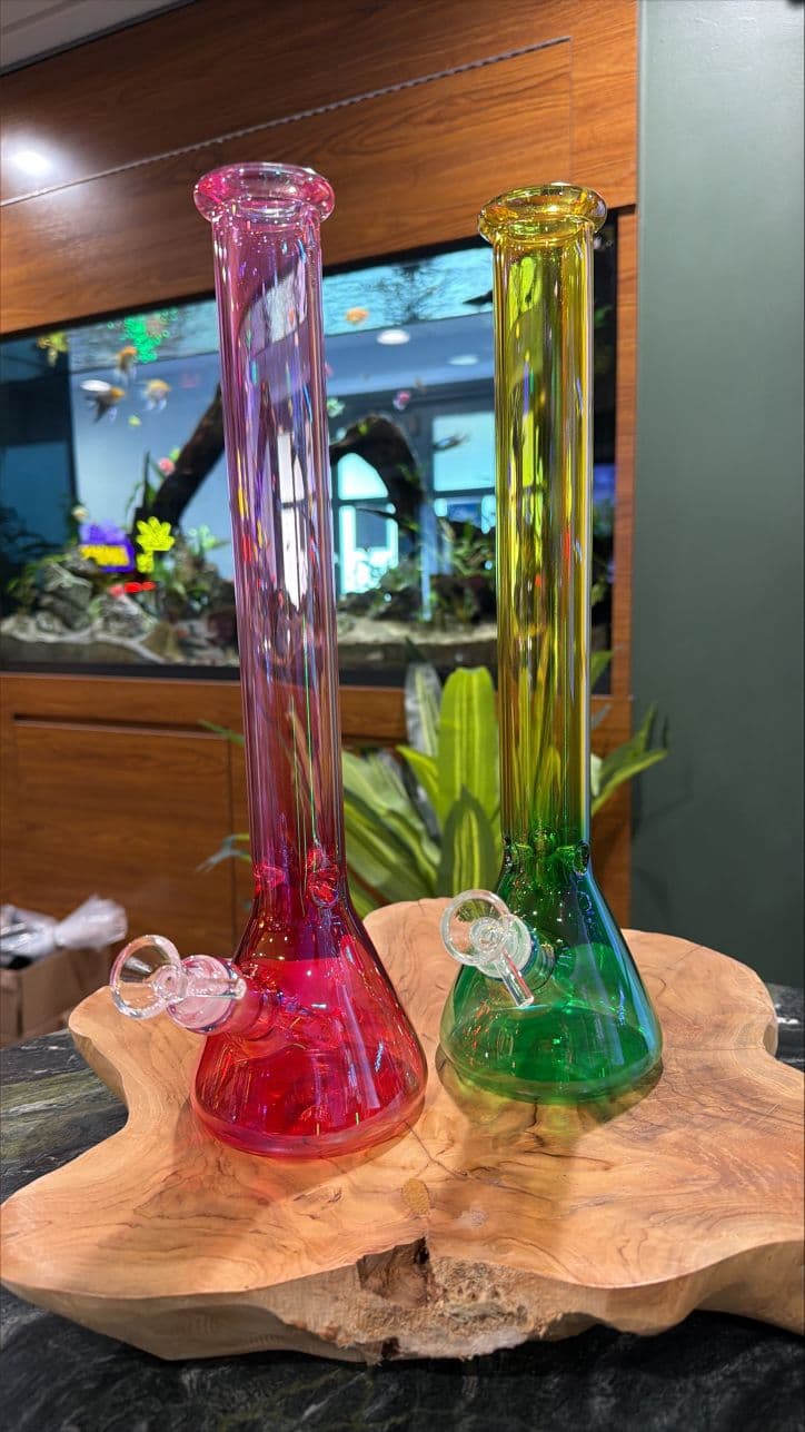 Multi-Colored 14" Glass Bong
