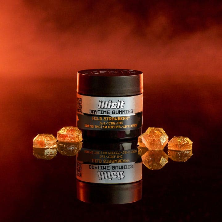 Wild Strawberry 5:1 CBG:THC Daytime Edibles