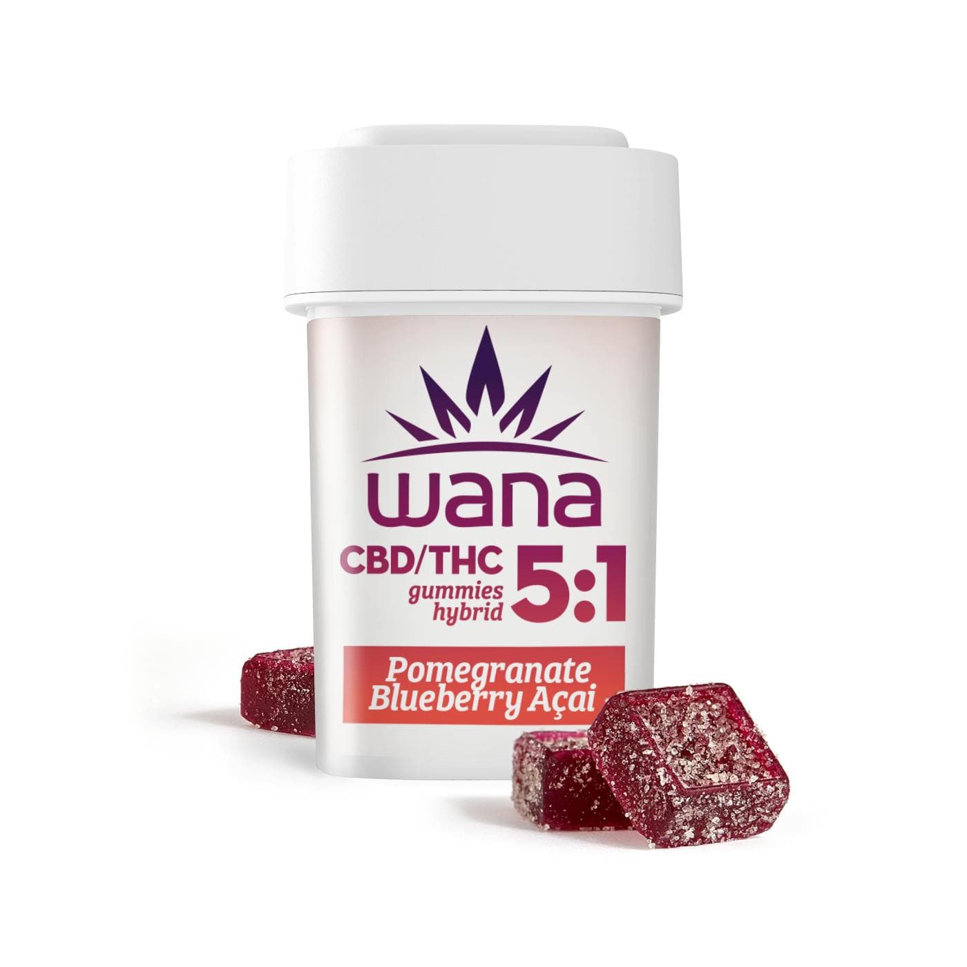 Pomegranate Blueberry 5:1 CBD:THC Edibles